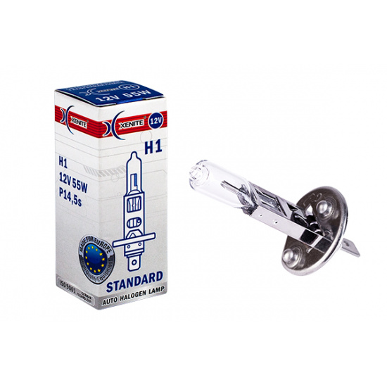 Лампа галоген Xenite Standart H1 12V (P14.5s) упаковка 1шт. - 1