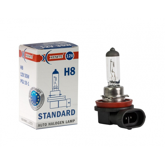 Лампа галоген Xenite Standart H8 12V (PGJ19-1) упаковка 1шт. - 1