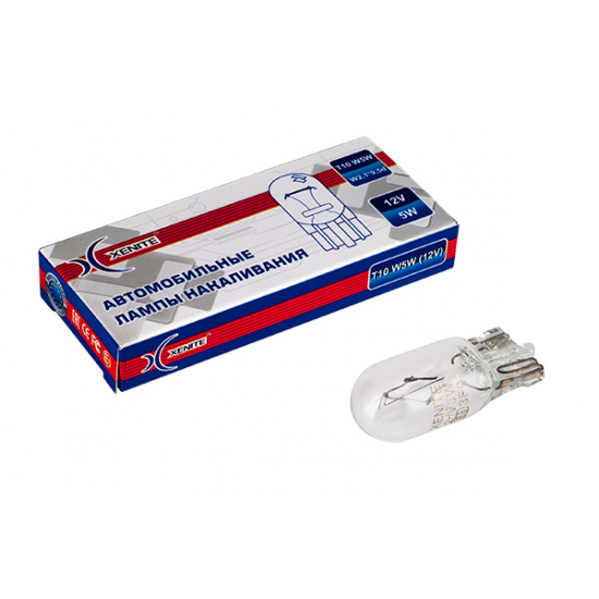 Лампа накаливания Xenite T10 (W5W) 12V (цена за 1шт.) - 1