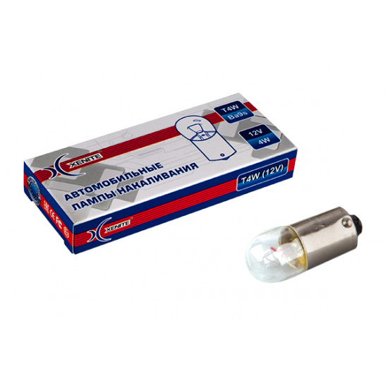 Лампа накаливания Xenite T4W (Ba9s) 12V (цена за 1шт.) - 1